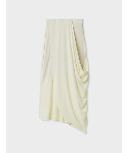 MIESROHE（ミースロエ）の「ニュアンスドレープカットスカート（スカート・レディース・ブラック/グレー/ホワイト・0/1）」の5枚目の写真