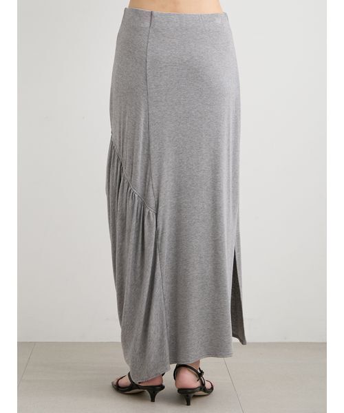 MIESROHE（ミースロエ）の「ニュアンスドレープカットスカート（スカート・レディース・ブラック/グレー/ホワイト・0/1）」の8枚目の写真