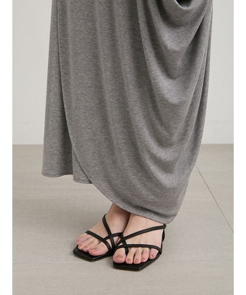 MIESROHE（ミースロエ）の「ニュアンスドレープカットスカート（スカート・レディース・ブラック/グレー/ホワイト・0/1）」の12枚目の写真