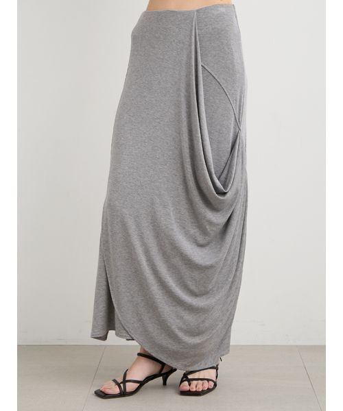 MIESROHE（ミースロエ）の「ニュアンスドレープカットスカート（スカート・レディース・ブラック/グレー/ホワイト・0/1）」の13枚目の写真