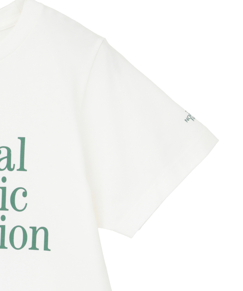 martinique（マルティニーク）の「【THE NORTH FACE/ザ・ノース・フェイス】GAR Typographic White S/S Tee（Tシャツ/カットソー・レディース・グリーン/ブラック・FREE）」の5枚目の写真