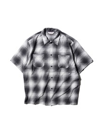 DAN RIVER（ダンリバー ）の「DAN RIVER/ダンリバー printed rayon check ss shirt レーヨン レギュラーカラー 半袖シャツ  2026年春夏（シャツ/ブラウス）」