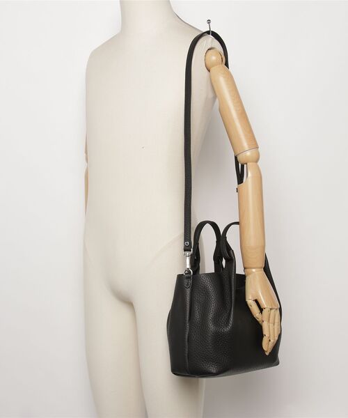 GIANNI CHIARINI / DUA M レザー 2WAY トートバッグ（ポーチ付き