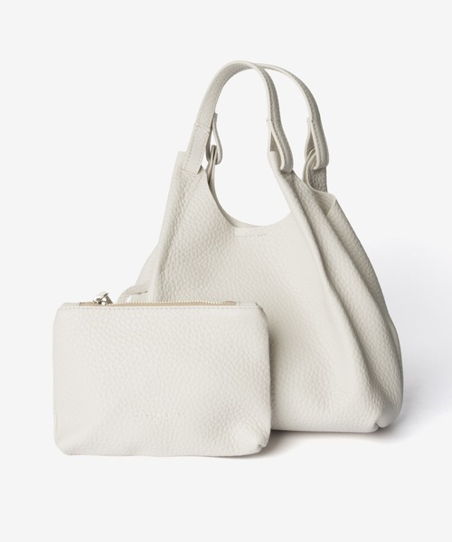 GIANNI CHIARINI（ジャンニ キアリーニ）の「GIANNI CHIARINI / DUA M レザー 2WAY トートバッグ（ポーチ付き）（ハンドバッグ・レディース・ゴールド/ブラック/ベージュ系1/ライトピンク・FREE）」の2枚目の写真