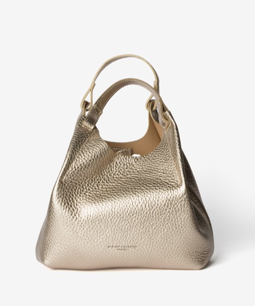 GIANNI CHIARINI（ジャンニ キアリーニ）の「GIANNI CHIARINI / DUA M レザー 2WAY トートバッグ（ポーチ付き）（ハンドバッグ・レディース・ゴールド/ブラック/ベージュ系1/ライトピンク・FREE）」の14枚目の写真