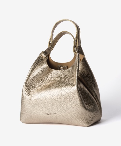 GIANNI CHIARINI（ジャンニ キアリーニ）の「GIANNI CHIARINI / DUA M レザー 2WAY トートバッグ（ポーチ付き）（ハンドバッグ・レディース・ゴールド/ブラック/ベージュ系1/ライトピンク・FREE）」の15枚目の写真