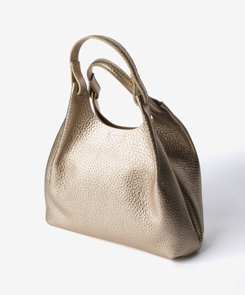 GIANNI CHIARINI（ジャンニ キアリーニ）の「GIANNI CHIARINI / DUA M レザー 2WAY トートバッグ（ポーチ付き）（ハンドバッグ・レディース・ゴールド/ブラック/ベージュ系1/ライトピンク・FREE）」の16枚目の写真