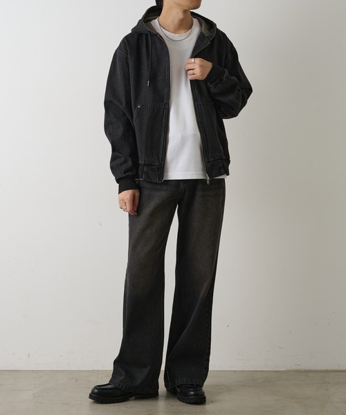 COLONY 2139（コロニートゥーワンスリーナイン）の「セミフレアウォッシュドデニムパンツ（デニムパンツ・メンズ・インディゴブルー/ブラック・MEDIUM/LARGE）」の13枚目の写真