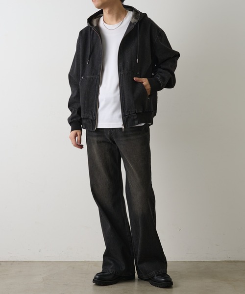 COLONY 2139（コロニートゥーワンスリーナイン）の「セミフレアウォッシュドデニムパンツ（デニムパンツ・メンズ・インディゴブルー/ブラック・MEDIUM/LARGE）」の14枚目の写真