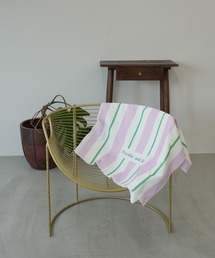 c.u.l（シーユーエル）の「カラフル ストライプ 大判  ビーチタオル バスタオル ビーチグッズ 75×150 cula1423（タオル）」