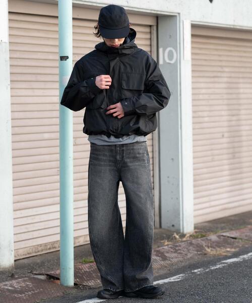 WEGO（ウィゴー）の「WEGO/【5級撥水機能】【26年春夏新作】フードシェルブルゾン（マウンテンパーカー・メンズ・ダークグレー/ブラック・MEDIUM/LARGE）」の7枚目の写真