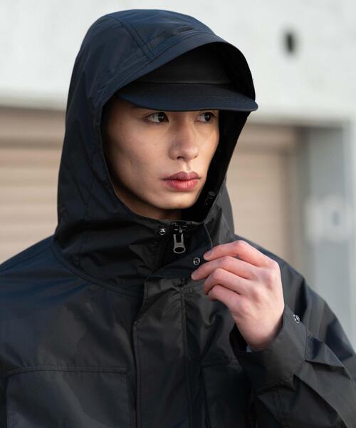 WEGO（ウィゴー）の「WEGO/【5級撥水機能】【26年春夏新作】フードシェルブルゾン（マウンテンパーカー・メンズ・ダークグレー/ブラック・MEDIUM/LARGE）」の18枚目の写真