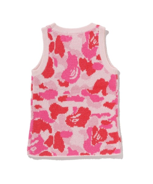 A BATHING APE(アベイシングエイプ)の「ABC CAMO TOWEL JACQUARD TANK TOP(タンクトップ・レディース・ピンク/グリーン・X-SMALL/MEDIUM/SMALL)」の4枚目の写真