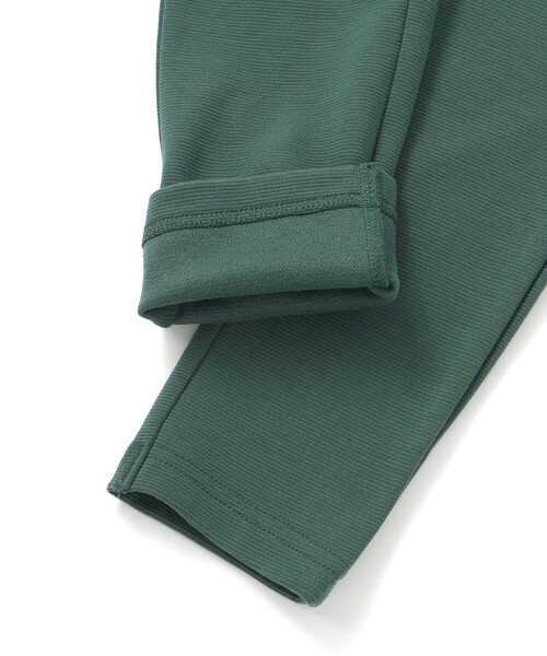 BeBe（ベベ）の「【抗菌防臭】ミラノリブポイントロゴ9分丈ロングパンツ(90~130cm)（その他パンツ・キッズ・グリーン/ネイビー/グレー・S/XS/M/L）」の4枚目の写真