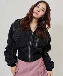 atmos pink | atmos pink Big Collar Bomber Jacket / アトモス ピンク ビッグ カラー ボンバー ジャケット(その他アウター)