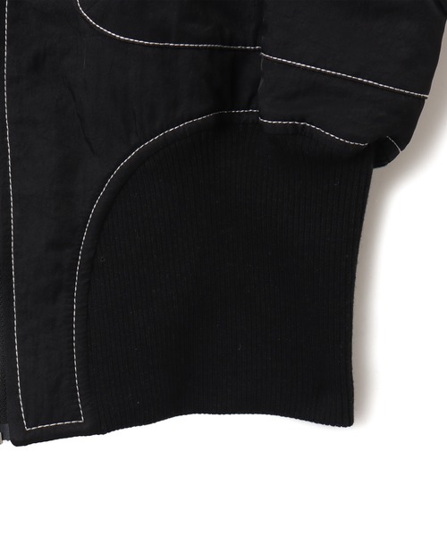 atmos pink（アトモスピンク）の「atmos pink Big Collar Bomber Jacket / アトモス ピンク ビッグ カラー ボンバー ジャケット（その他アウター・レディース・ブラック/ベージュ・FREE）」の10枚目の写真