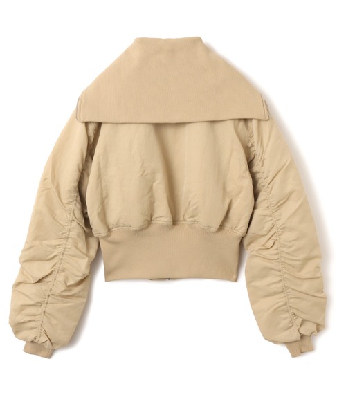 atmos pink（アトモスピンク）の「atmos pink Big Collar Bomber Jacket / アトモス ピンク ビッグ カラー ボンバー ジャケット（その他アウター・レディース・ブラック/ベージュ・FREE）」の18枚目の写真