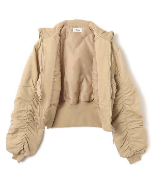 atmos pink（アトモスピンク）の「atmos pink Big Collar Bomber Jacket / アトモス ピンク ビッグ カラー ボンバー ジャケット（その他アウター・レディース・ブラック/ベージュ・FREE）」の13枚目の写真