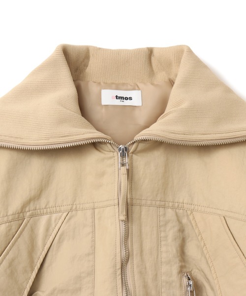 atmos pink（アトモスピンク）の「atmos pink Big Collar Bomber Jacket / アトモス ピンク ビッグ カラー ボンバー ジャケット（その他アウター・レディース・ブラック/ベージュ・FREE）」の14枚目の写真