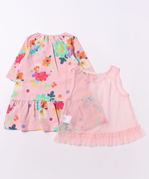 HAKKA BABY（ハッカベビー）の「[ベビー]マルチビッグフラワープリントワンピース（ワンピース・キッズ・キナリ/ピンク・90cm）」の3枚目の写真