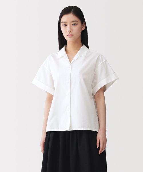 MUJI Labo〕婦人 ポプリン半袖シャツ（シャツ/ブラウス）｜MUJI Labo