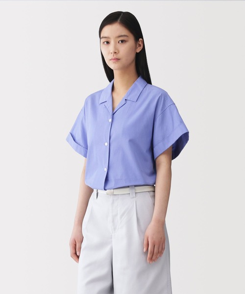 MUJI Labo〕婦人 ポプリン半袖シャツ（シャツ/ブラウス）｜MUJI Labo