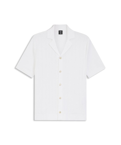 BOSS(ボス)の「BOSS Selected by Shohei Ohtani シャツ ストラクチャードコットン(シャツ/ブラウス・メンズ・ホワイト・S/M/L/XL)」の2枚目の写真