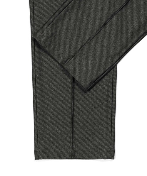 The DUFFER of ST.GEORGE（ザダファーオブセントジョージ）の「【WEB限定アイテム】SET UP JERSEY CENTER CREASE TROUSERS：セットアップ対応 センタークリース ジャージスラックス（スラックス・メンズ・ブラック/グレー・X-LARGE/LARGE/MEDIUM/SMALL）」の13枚目の写真