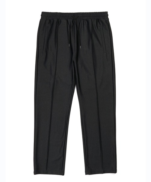 The DUFFER of ST.GEORGE（ザダファーオブセントジョージ）の「【WEB限定アイテム】SET UP JERSEY CENTER CREASE TROUSERS：セットアップ対応 センタークリース ジャージスラックス（スラックス・メンズ・ブラック/グレー・X-LARGE/LARGE/MEDIUM/SMALL）」の9枚目の写真