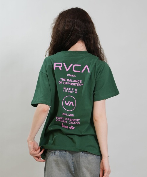 RVCA(ルーカ)の「RVCA/ルーカ 半袖 Tシャツ レディース SOUVENIR LOOSE FIT ST BG043214(Tシャツ/カットソー・レディース・ブラック/ローズ/グリーン/ホワイト・M/S/L)」の15枚目の写真