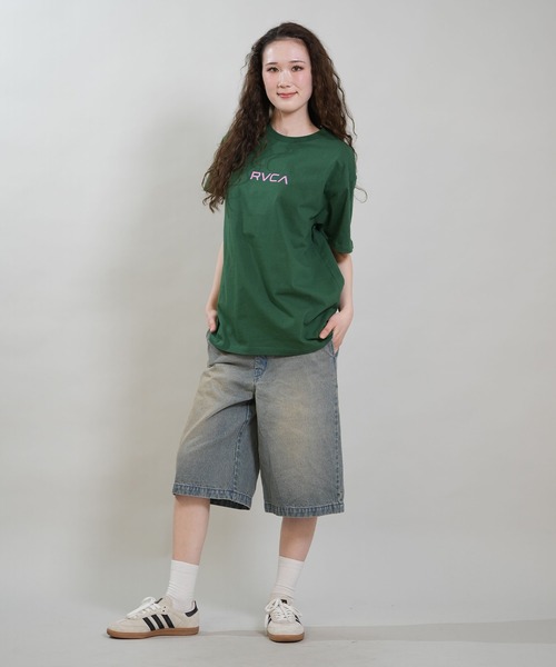 RVCA(ルーカ)の「RVCA/ルーカ 半袖 Tシャツ レディース SOUVENIR LOOSE FIT ST BG043214(Tシャツ/カットソー・レディース・ブラック/ローズ/グリーン/ホワイト・M/S/L)」の16枚目の写真