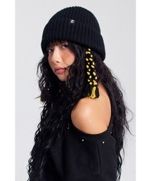 VARZAR/バザール Monogram label beanie ビーニー ニット帽（ニット