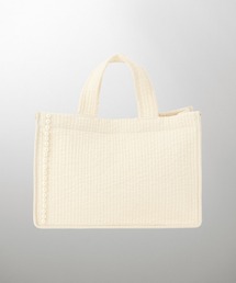 マチ付き パールトリム ヌビ バッグ large HUIT