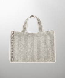 マチ付き パールトリム ヌビ バッグ large HUIT