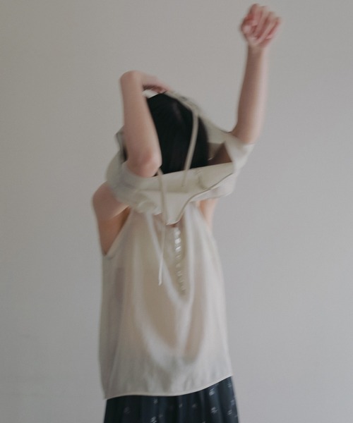 anuke（アンヌーク）の「Camisole Layered Tanktop（タンクトップ・レディース・ブラウン/アイボリー・FREE）」の7枚目の写真