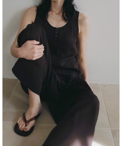 anuke（アンヌーク）の「Camisole Layered Tanktop（タンクトップ・レディース・ブラウン/アイボリー・FREE）」の14枚目の写真