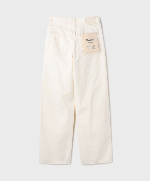 Diagram（ダイアグラム）の「ワイドストレートホワイトデニム（デニムパンツ・レディース・ホワイト・34/36/38）」の5枚目の写真