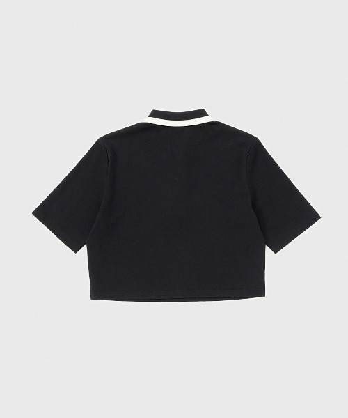 FRED PERRY(フレッドペリー)の「Bold Tipped Polo Shirt/ボールドティップラインポロシャツ(ポロシャツ・レディース・ネイビー/ベージュ/ブラック・10)」の6枚目の写真