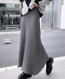 ニットプリーツ ロングスカート
