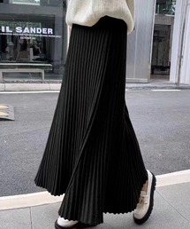 ニットプリーツ ロングスカート