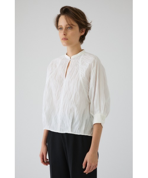 RIM.ARK(リムアーク)の「Tuck pleats raglan blouse タック プリーツ ラグラン ブラウス(シャツ/ブラウス・レディース・ネイビー/ホワイト/ブラック・FREE)」の8枚目の写真