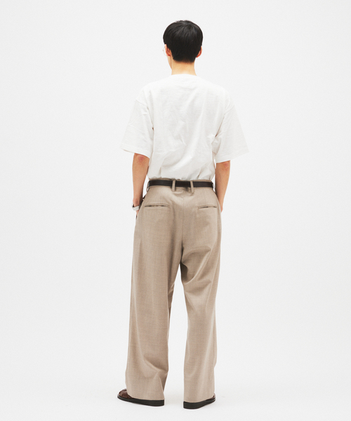 JOURNAL STANDARD（ジャーナルスタンダード）の「スラブ ヘンリー ネック 半袖 Tシャツ（Tシャツ/カットソー・メンズ・ホワイト/ブラック系その他/クリアブルー・LARGE/MEDIUM）」の7枚目の写真