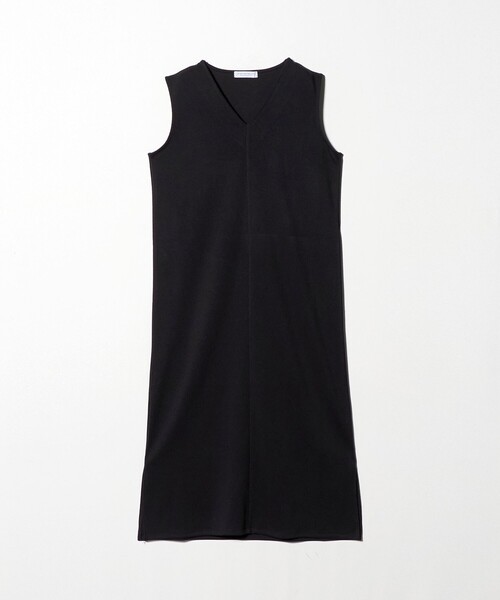 A DAY IN THE LIFE UNITED ARROWS（アデイインザライフユナイテッドアローズ）の「サーマル Vネックワンピース ＜A DAY IN THE LIFE＞（ワンピース・レディース・ナチュラル/ネイビー・FREE）」の2枚目の写真