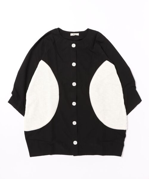 unica(ユニカ)の「サマーニットサークルポケットカーディガン(カーディガン/ボレロ・キッズ・ブラック/ピンク・XL/L)」の16枚目の写真