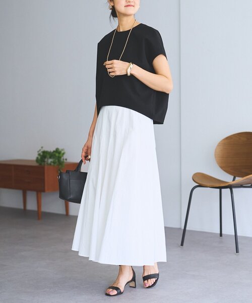 LIVETART（リヴェタート）の「《完売カラー3/28(土)追約予約》コクーンフレンチブラウス《LIVETART》（シャツ/ブラウス・レディース・ブラック/ホワイト・FREE）」の6枚目の写真