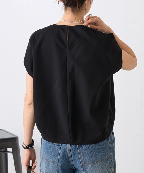 LIVETART（リヴェタート）の「《完売カラー3/28(土)追約予約》コクーンフレンチブラウス《LIVETART》（シャツ/ブラウス・レディース・ブラック/ホワイト・FREE）」の14枚目の写真