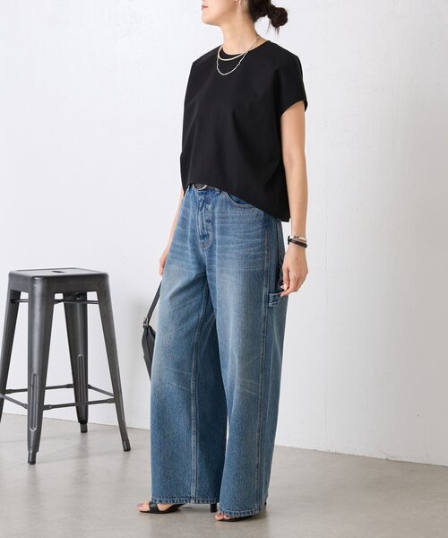 LIVETART（リヴェタート）の「《完売カラー3/28(土)追約予約》コクーンフレンチブラウス《LIVETART》（シャツ/ブラウス・レディース・ブラック/ホワイト・FREE）」の16枚目の写真