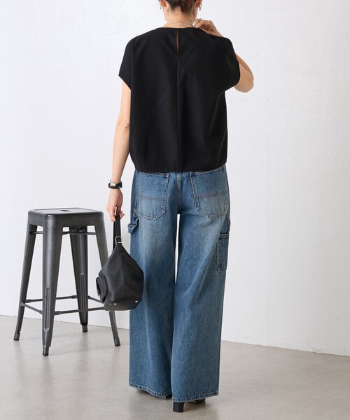 LIVETART（リヴェタート）の「《完売カラー3/28(土)追約予約》コクーンフレンチブラウス《LIVETART》（シャツ/ブラウス・レディース・ブラック/ホワイト・FREE）」の17枚目の写真