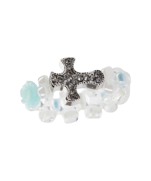 LUVISTRUE（ラヴイズトゥルー）の「EL CUBIC CROSS RING(MINT)（リング・レディース・その他・FREE）」の4枚目の写真