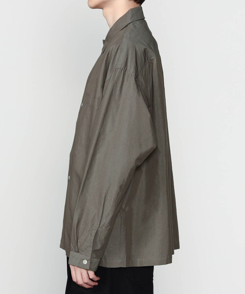 ORCIVAL（オーシバル）の「ORCIVAL | キュプラコットン レギュラーカラーアウターシャツ MEN（シャツ/ブラウス・メンズ・グレー/ネイビー・4/5）」の8枚目の写真